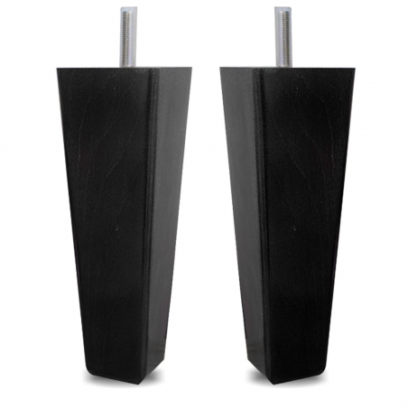 8" Straight Tapered Legs - Black