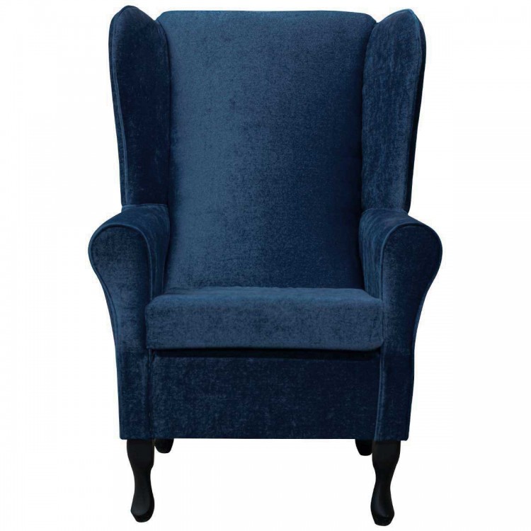 royal blue wingback chairs