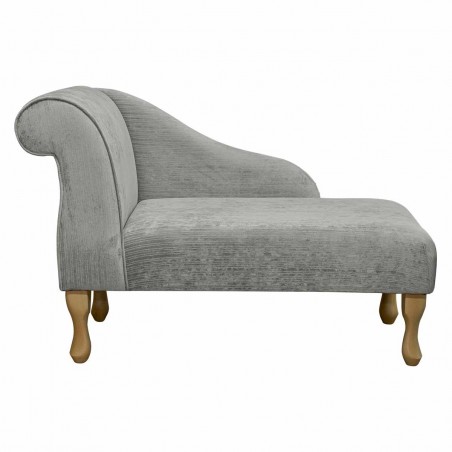 41" Mini Chaise Longue in a Slate Topaz Fabric