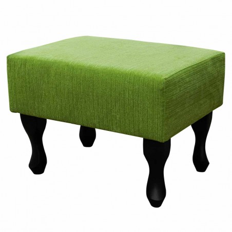 Small Footstool in a Topaz Lime Fabric