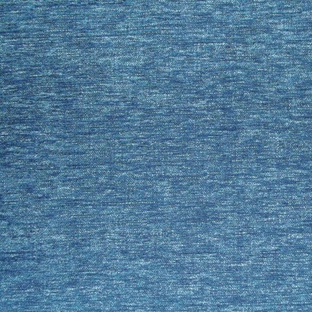 Coniston Plain Blue Chenille Fabric