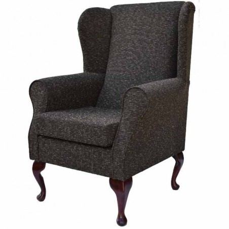 Standard Wingback Fireside Westoe Chair in a Hendon Chocolate Weave Fabric