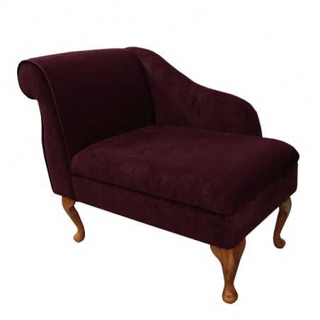 36" Compact Chaise in a Pimlico Damson Fabric - SR16018