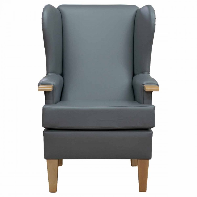 orthopedic armchair in grey