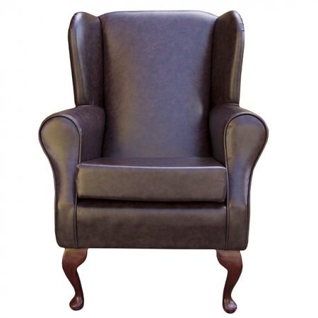 Westoe Chair in a Memphis Chestnut Faux Leather