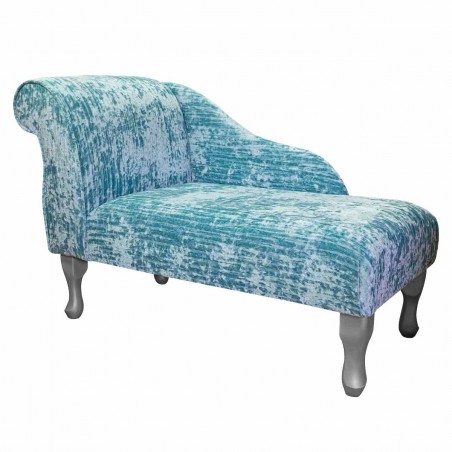 41" Mini Chaise Longue in a Jazz Duck Egg Fabric