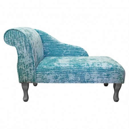 41" Mini Chaise Longue in a Jazz Duck Egg Fabric