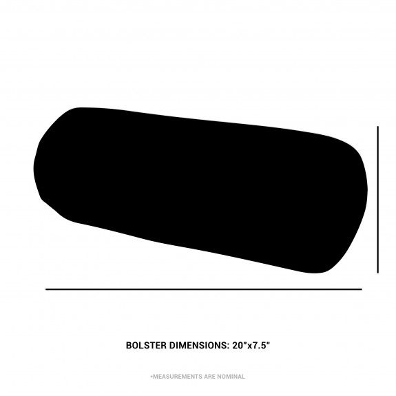 Bolster Cushion in a White Faux Leather Fabric