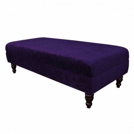 large purple footstool