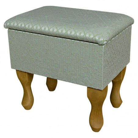 green dressing table stool