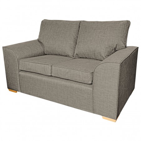 Dallas Two Seater Sofa in a Lena Plain Marl Beige Fabric