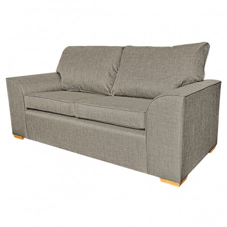 Dallas Three Seater Sofa in a Lena Plain Marl Beige Fabric