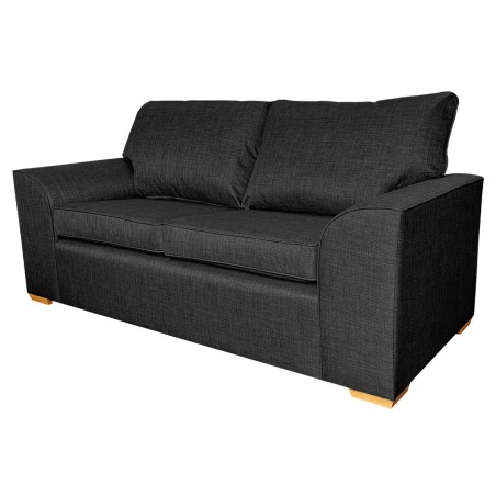 Dallas Three Seater Sofa in a Lena Plain Marl Charcoal Fabric