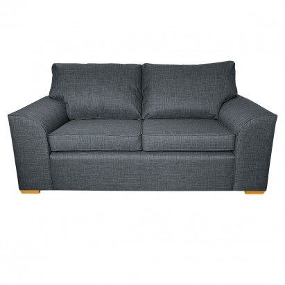 Dallas Three Seater Sofa in a Lena Plain Marl Grey Fabric