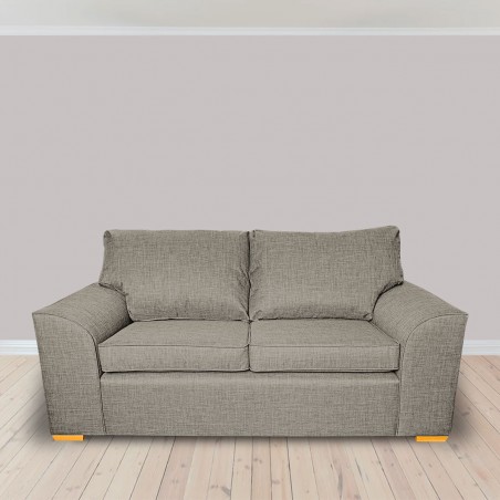 Dallas Three Seater Sofa in a Lena Plain Marl Beige Fabric