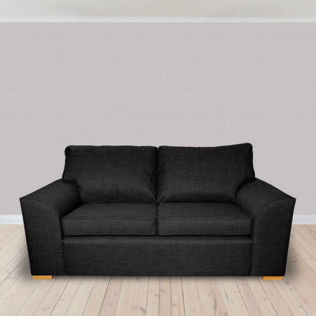 Dallas Three Seater Sofa in a Lena Plain Marl Charcoal Fabric