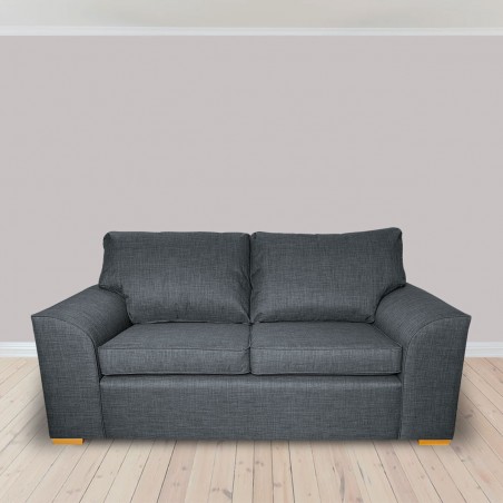 Dallas Three Seater Sofa in a Lena Plain Marl Grey Fabric