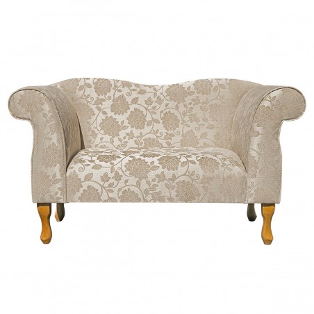 Small Chaise Sofa in a Woburn Floral Beige Fabric