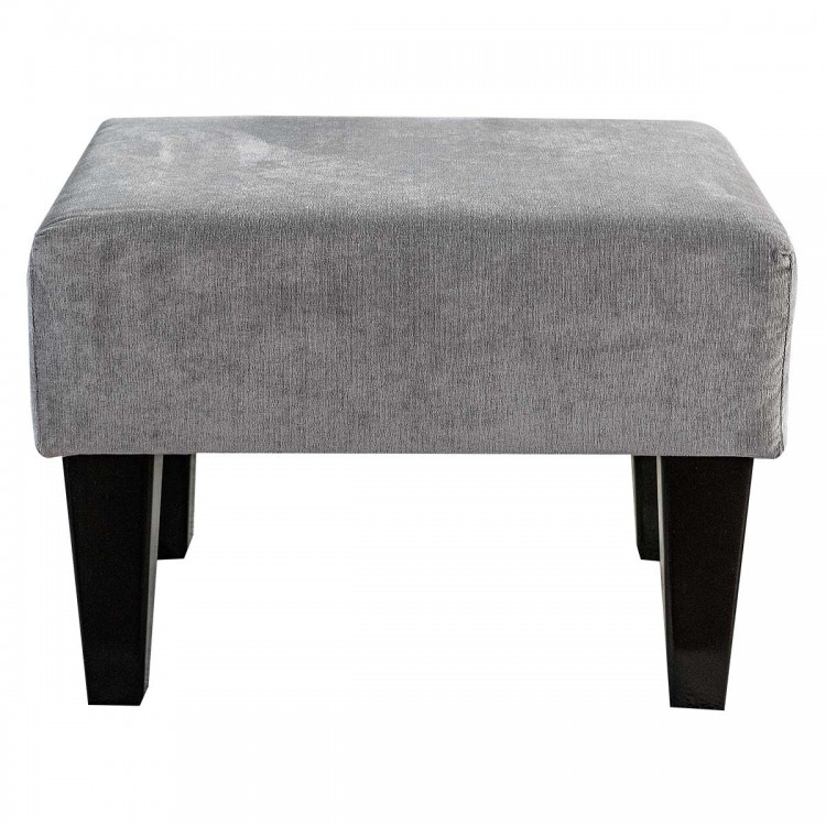 soft velvet grey small Footstool soft velvet grey small Footstool