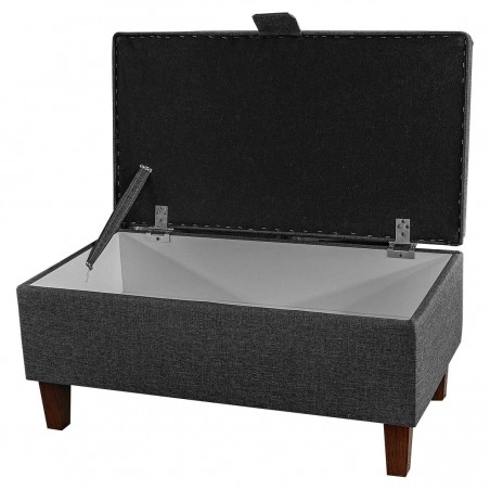 charcoal grey  footstool