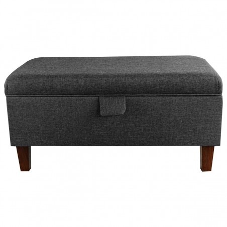 charcoal grey pouffe