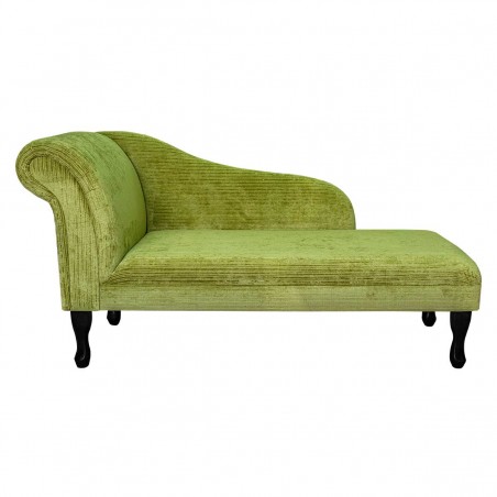 56" Medium Chaise Longue in a Topaz Lime Fabric