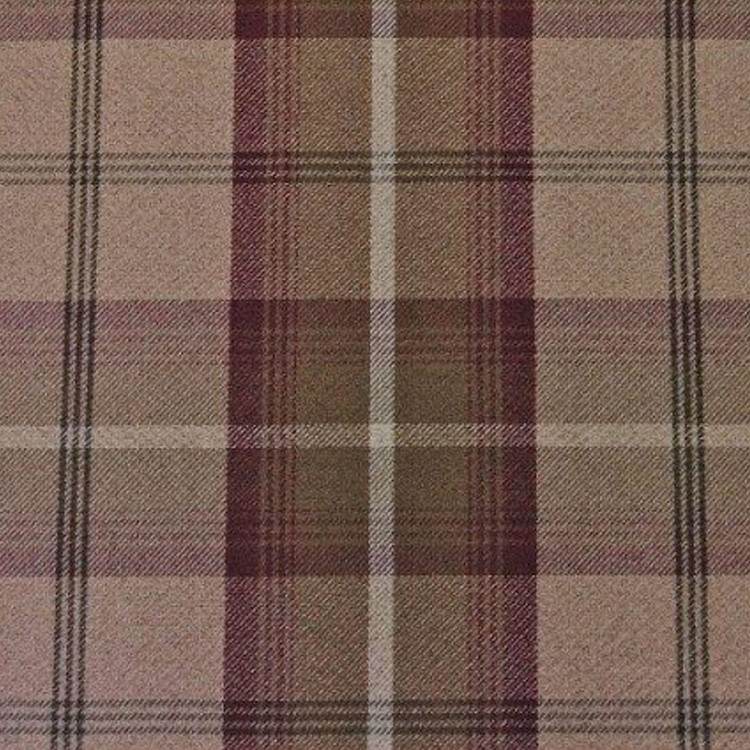 brown tartan fabric