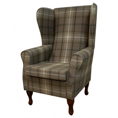 Large Highback Westoe Chair in a Sophie Check...