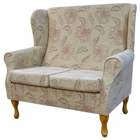 2 Seater Westoe Sofa in a Maida Vale Floral Rose Fabric