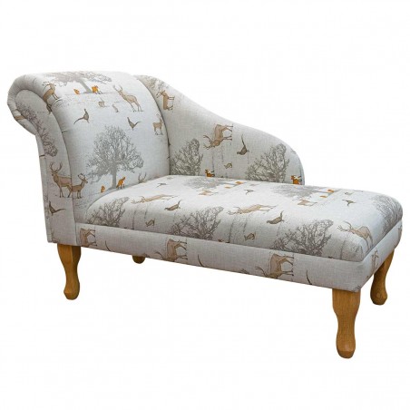 45" Medium Chaise Longue in a Tatton Cotton Fabric