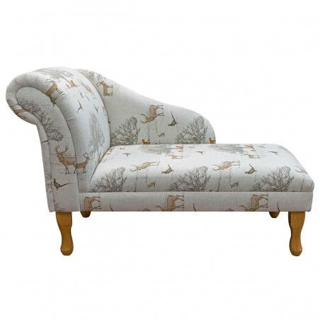 45" Medium Chaise Longue in a Tatton Cotton Fabric