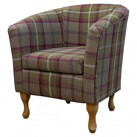 tartan tub chair