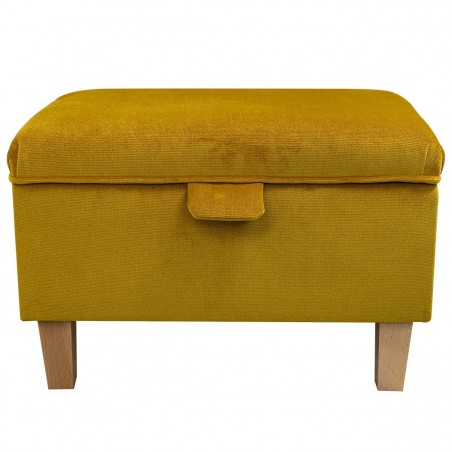 gold footstool