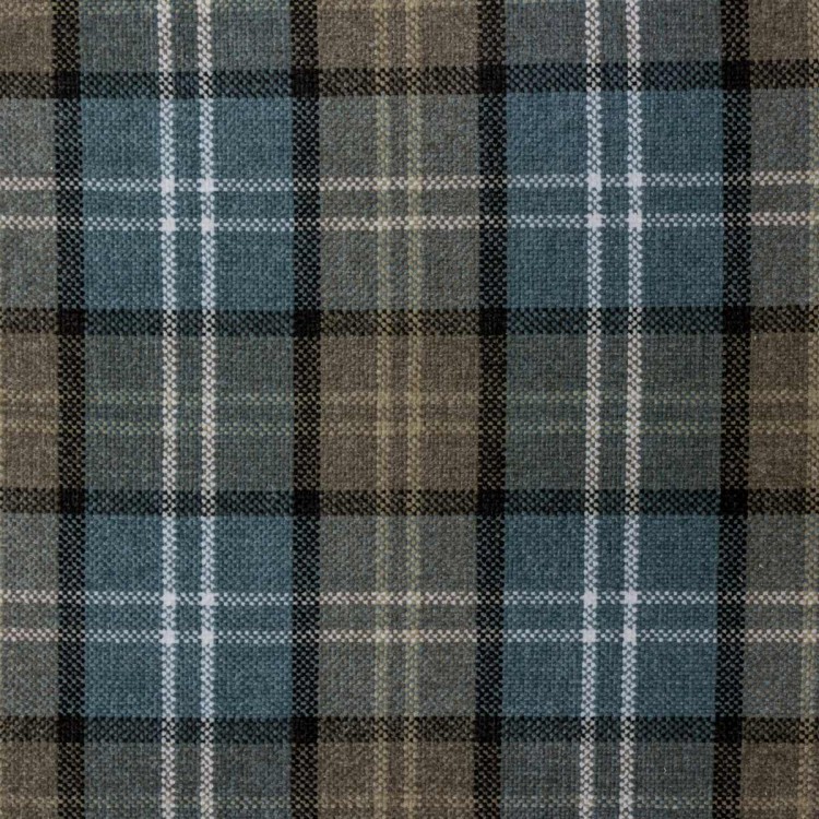 Lana Blue Tartan Fabric