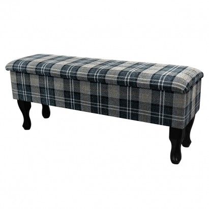 LUXE Large Dressing Table Storage Stool in a Lana...