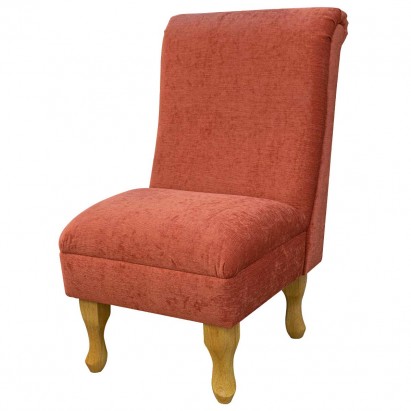 Bedroom Chair in a Pimlico Crush Copper Fabric