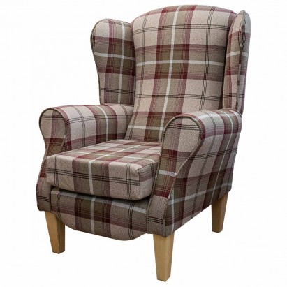 LUXE Duchess Wingback Armchair in a Balmoral...