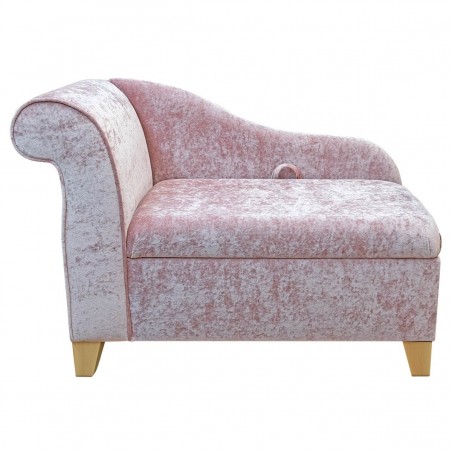 Pink Storage Chaise Longue