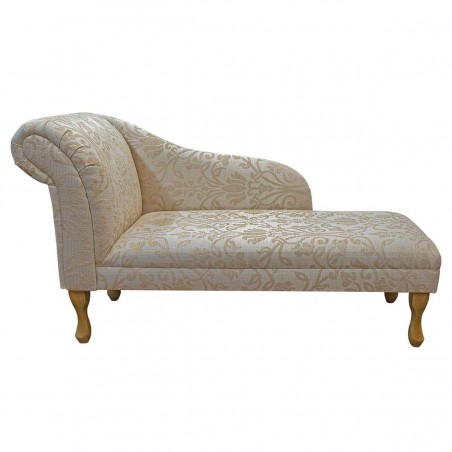 52" Medium Chaise Longue in a Woburn Medallion Gold Fabric