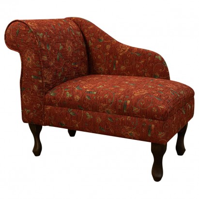 36" Compact Chaise Longue in a Virginia Floral...