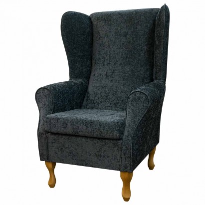 Large Highback Westoe Chair in a Presto Charcoal Fabric