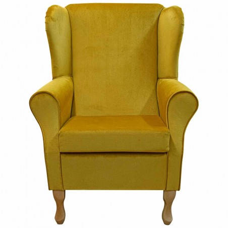 velvet gold accent chair