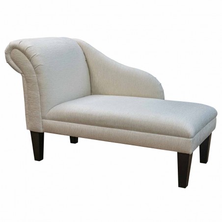 45" Medium Chaise Longue in a Woburn Plain Oyster Fabric