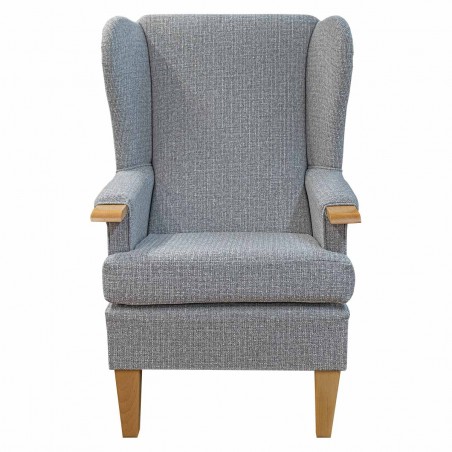 Kensington Orthopaedic Armchair in a Matuu Grey Weave Fabric