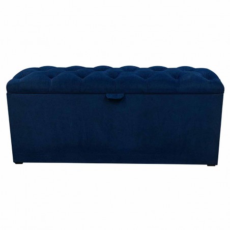 navy storage blanket box