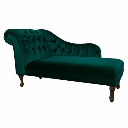 60" Large Deep Buttoned Chaise Longue in a Malta...