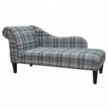 66" Large Chaise Longue in a Balmoral Dove Grey...