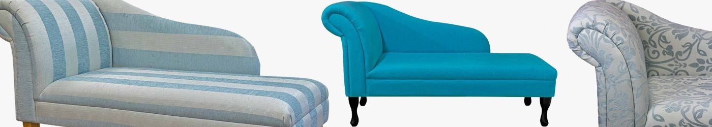 Blue Chaise Longues