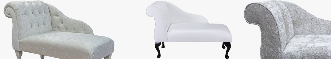 White Chaise Longues