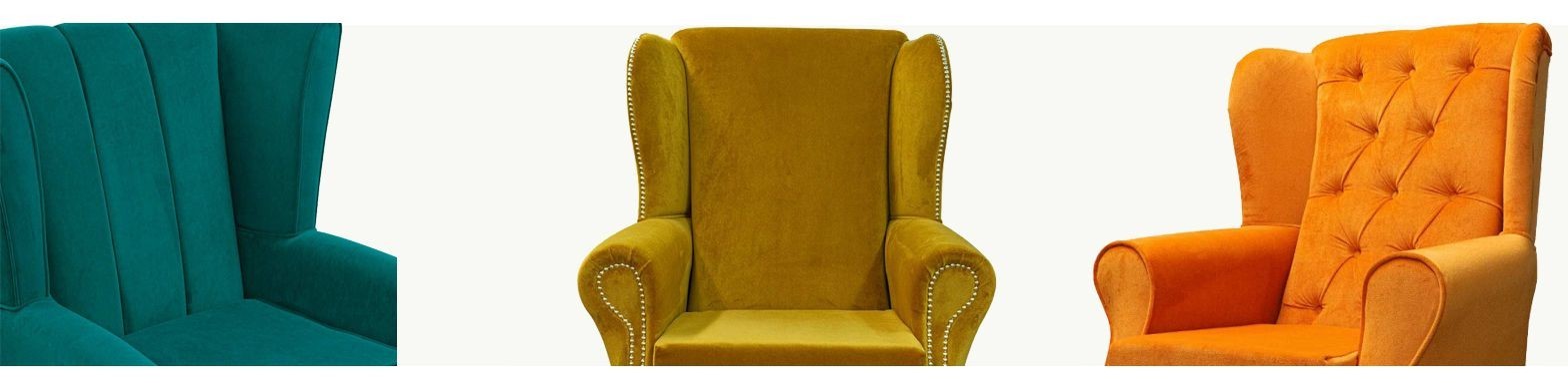 Velvet Wingback Fireside Armchairs for Sale | Beaumont UK